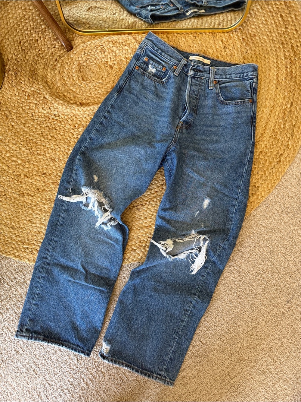 Levi Ribcage Straight Ankle Jeans